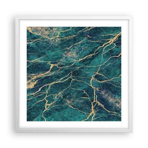 Poster in einem weißen Rahmen - Goldmine - 50x50 cm