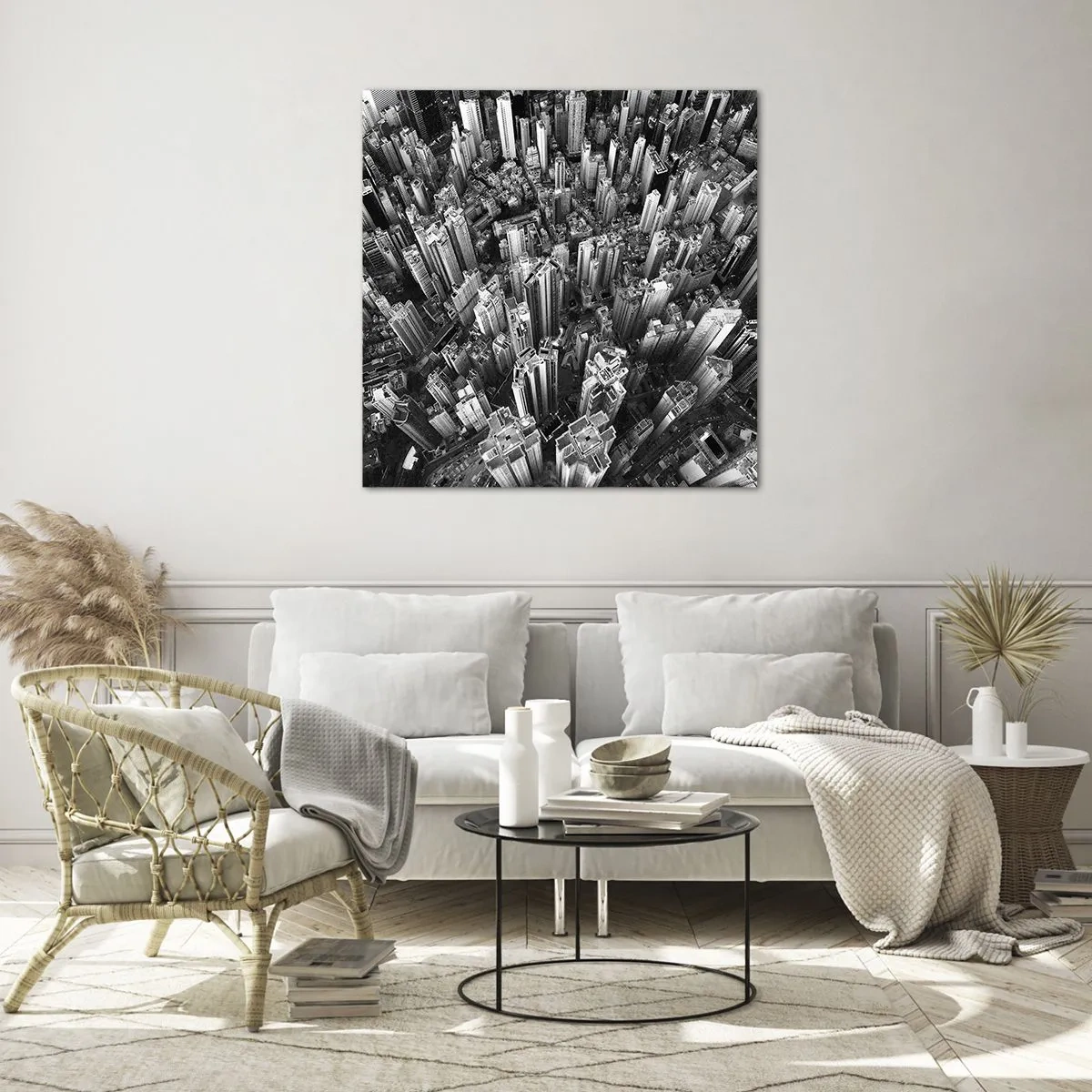 Glasbild - Bild auf glas - Immer höher und höher - 70x70 cm