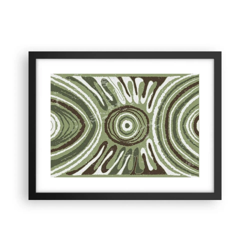 Poster in einem schwarzem Rahmen - Explosion von Emotionen - 40x30 cm