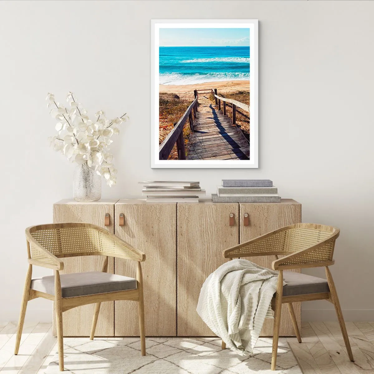 Poster in einem weißen Rahmen - Lauf! - 50x70 cm