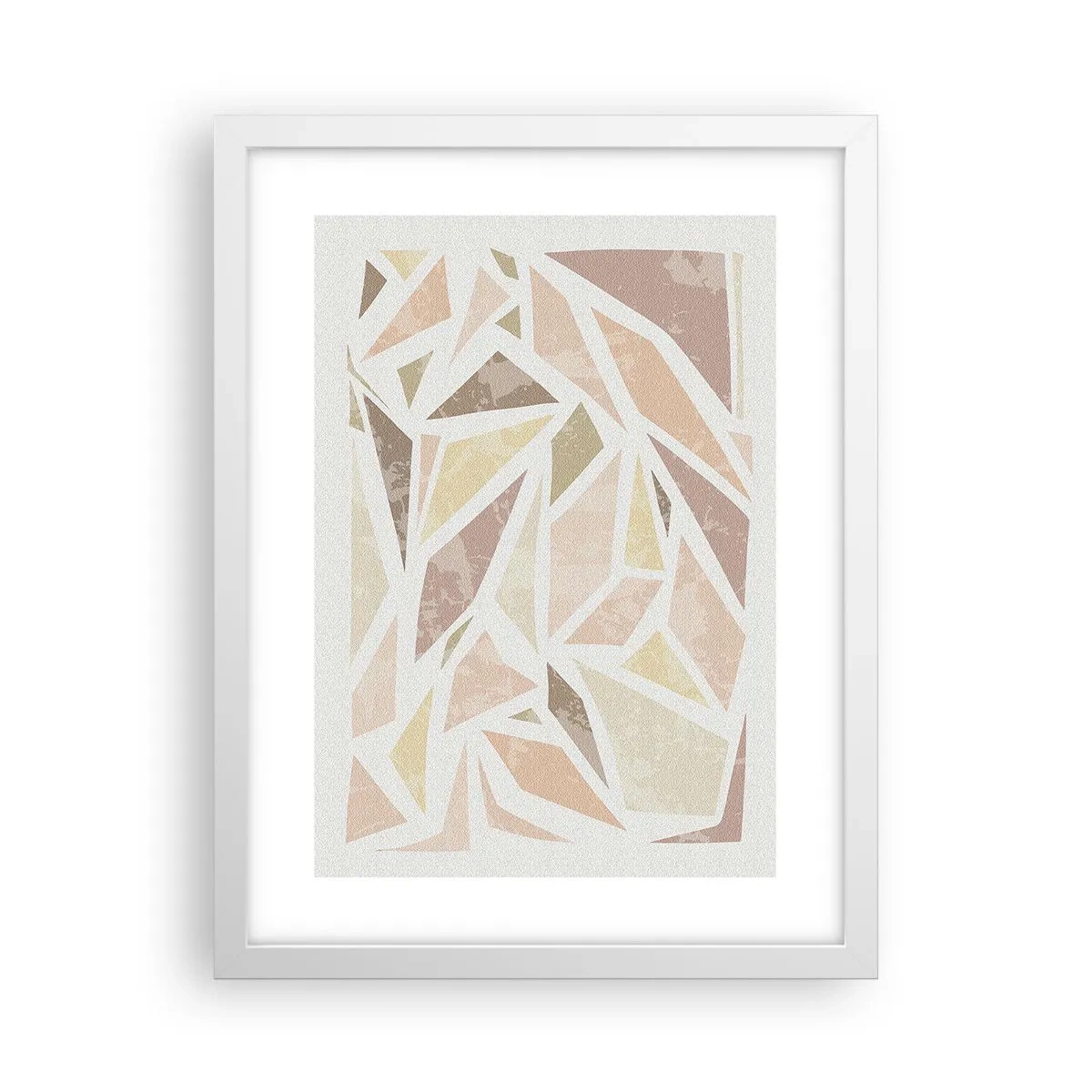 Poster in einem weißen Rahmen - Buntglas-Komposition - 30x40 cm