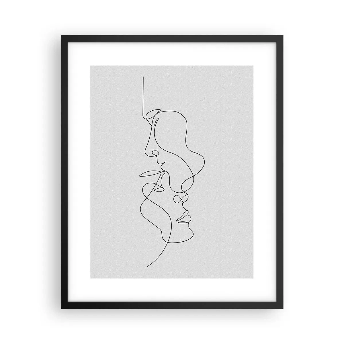 Poster in einem schwarzem Rahmen - Die Hitze bitterer Begierden - 40x50 cm