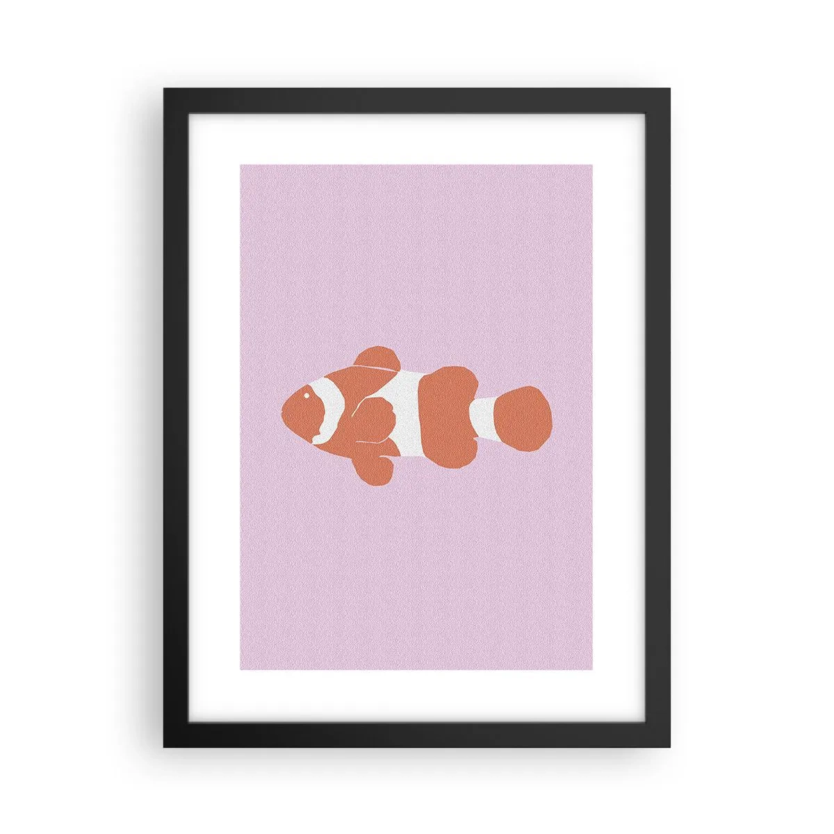 Poster in einem schwarzem Rahmen - In Koralle an Gesicht und Schwanz - 30x40 cm