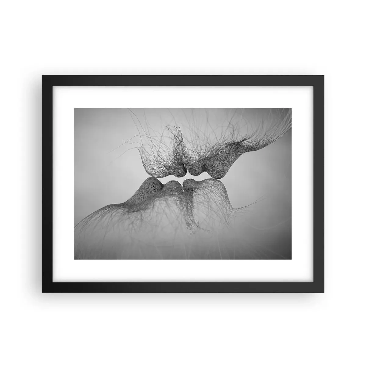Poster in einem schwarzem Rahmen - Kuss des Windes - 40x30 cm
