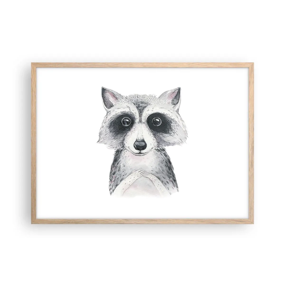 Poster in einem Rahmen aus heller Eiche - Ein Moment zum Bewegen - 70x50 cm