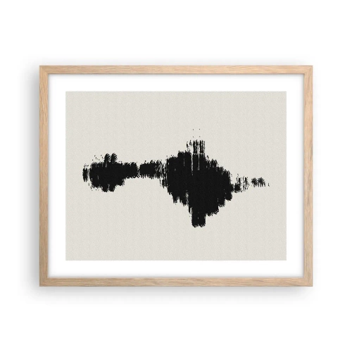 Poster in einem Rahmen aus heller Eiche - Schwingungen der Fantasie - 50x40 cm