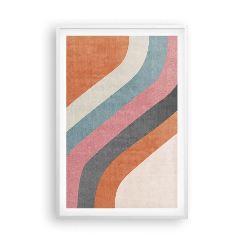 Poster in einem weißen Rahmen - Diagonale Komposition – Bewegung - 61x91 cm