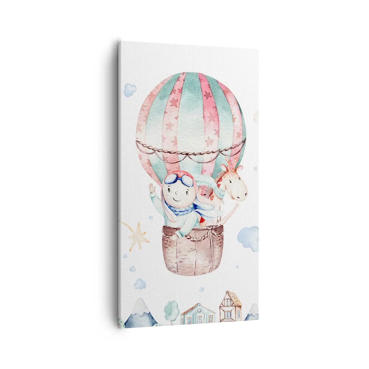 Bild auf Leinwand - Leinwandbild - Wir kommen bald zurück! - 55x100 cm