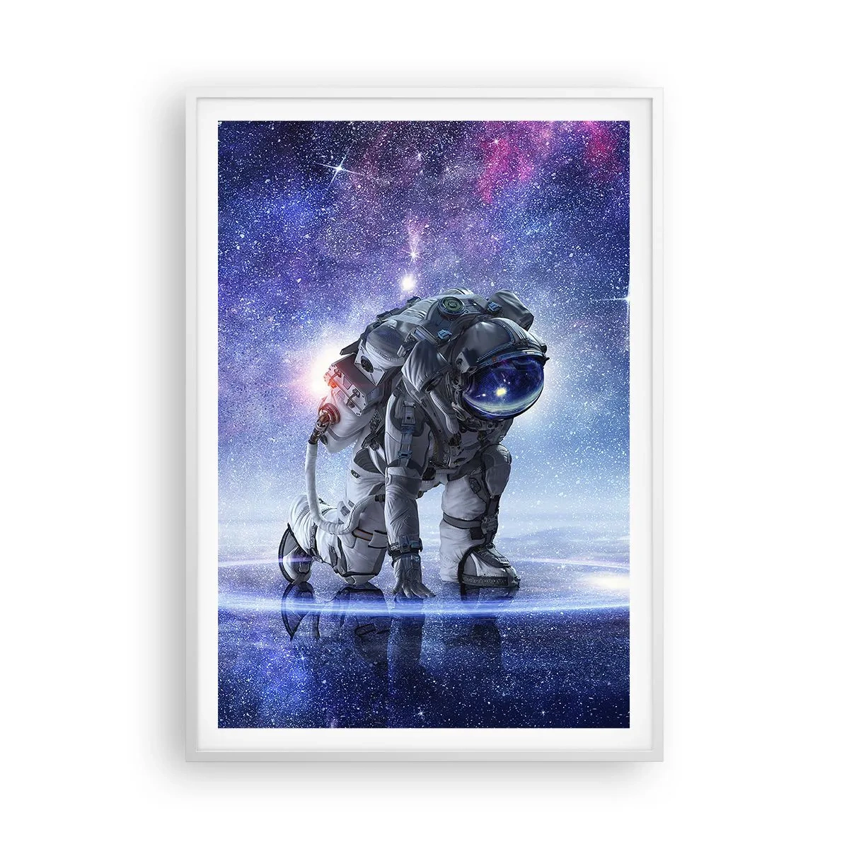 Poster in einem weißen Rahmen - Der Sternenhimmel über mir - 70x100 cm