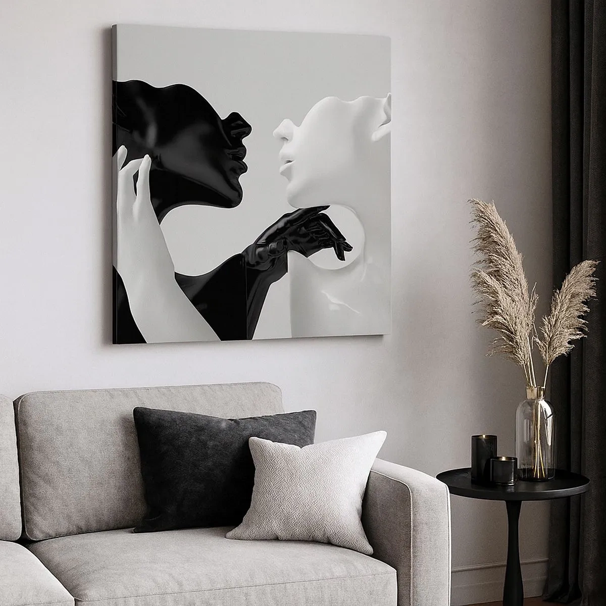 Bild auf Leinwand - Leinwandbild - Anziehung - Begierde - 30x30 cm