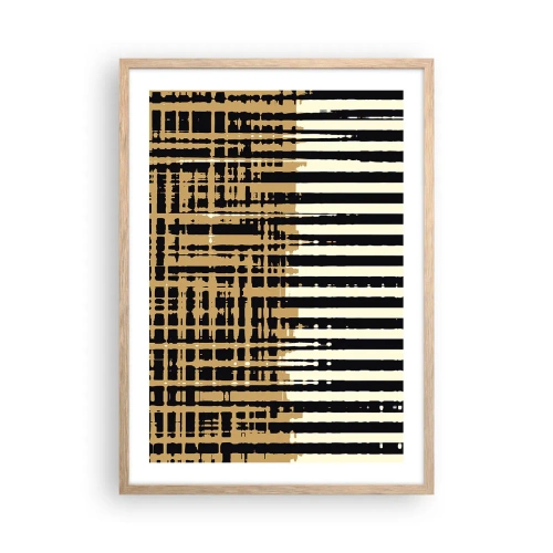 Poster in einem Rahmen aus heller Eiche - Architektonische Abstraktion - 50x70 cm