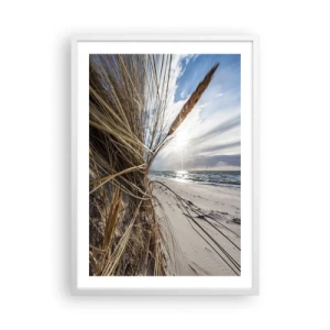 Poster in einem weißen Rahmen - Ein Treffen der Elemente der Natur - 50x70 cm