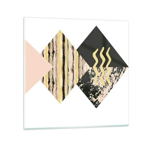 Glasbild - Bild auf glas - Es ist nicht so einfach - 40x40 cm