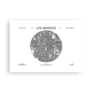 Poster - Anatomie von Los Angeles - 70x50 cm