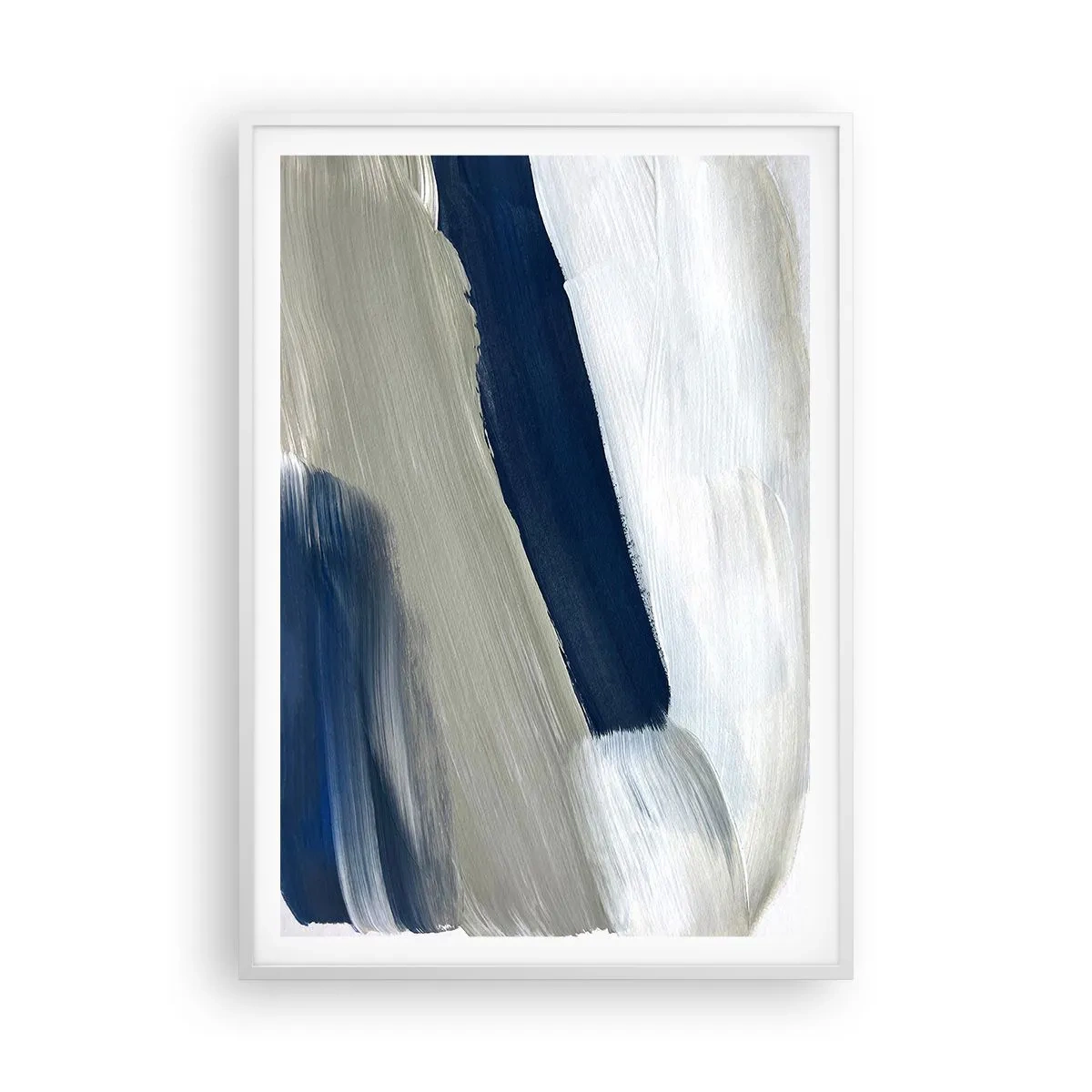 Poster in einem weißen Rahmen - Begegnung mit dem Weißsein - 70x100 cm