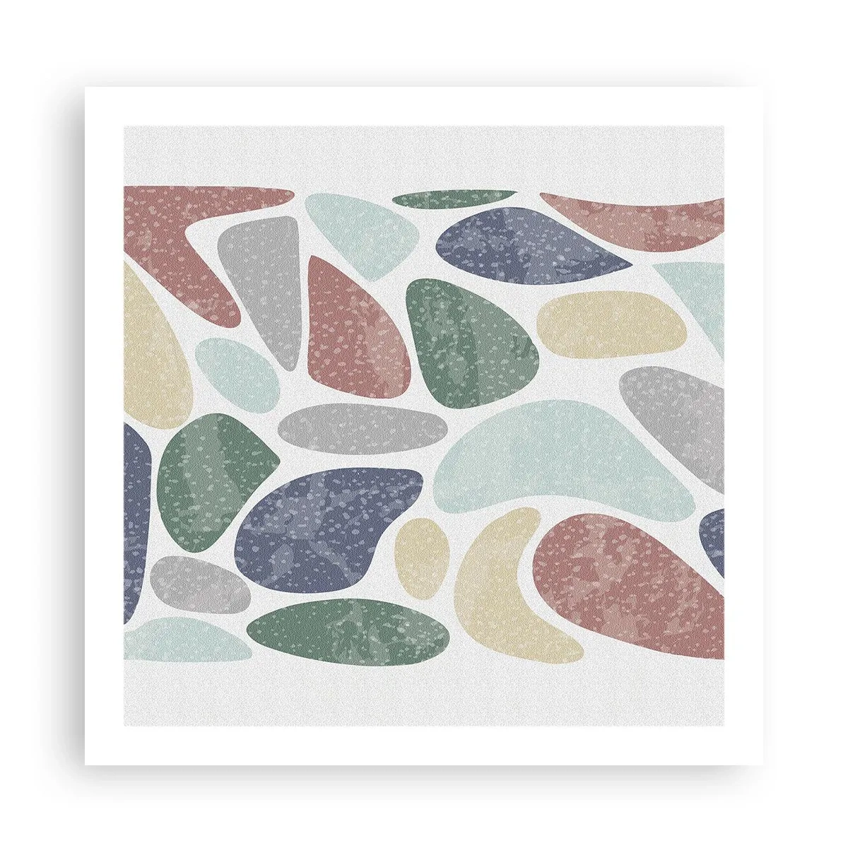 Poster - Mosaik aus pulverförmigen Farben - 60x60 cm