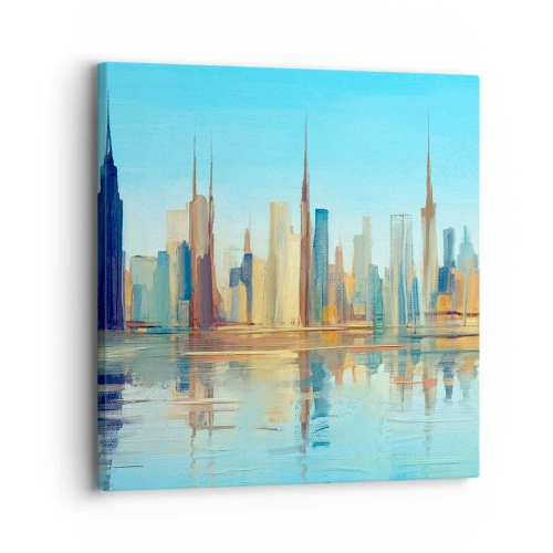 Bild auf Leinwand - Leinwandbild - Sonnige Metropole - 30x30 cm