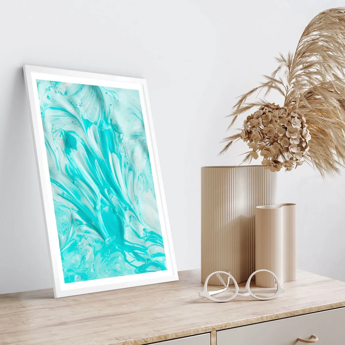 Poster in einem weißen Rahmen - Für immer zusammen - 61x91 cm