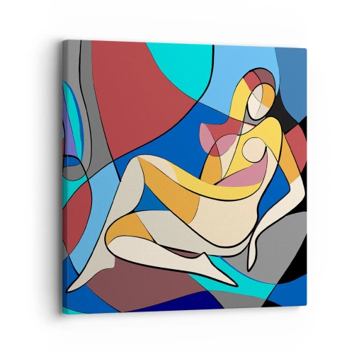Bild auf Leinwand - Leinwandbild - Kubistischer Akt - 30x30 cm