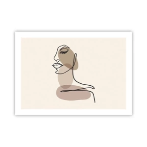 Poster - Eine gewisse Linie der Schönheit - 70x50 cm