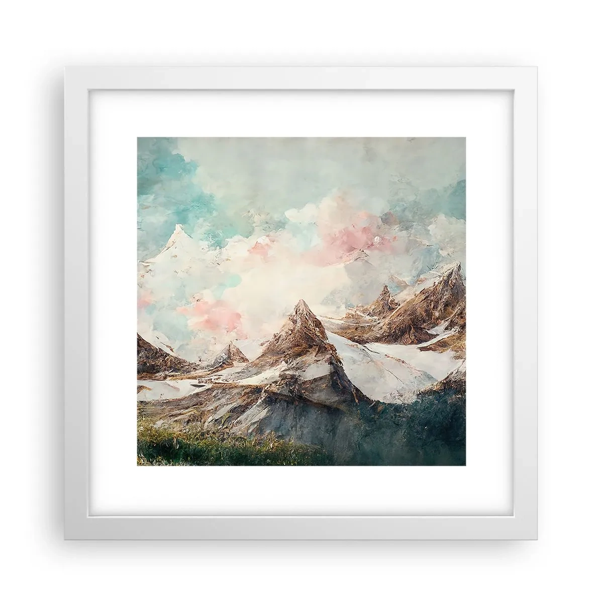 Poster in einem weißen Rahmen - Felsklingen - 30x30 cm
