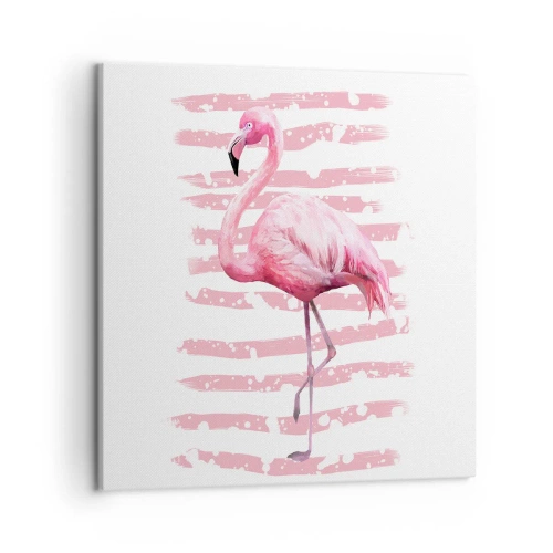 Bild auf Leinwand - Leinwandbild - In Würde, aber in Pink - 50x50 cm