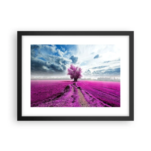 Poster in einem schwarzem Rahmen - Heide - Wildnis - 40x30 cm