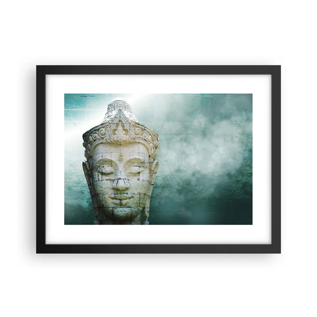 Poster in einem schwarzem Rahmen - Auf der Suche nach dem Licht - 40x30 cm