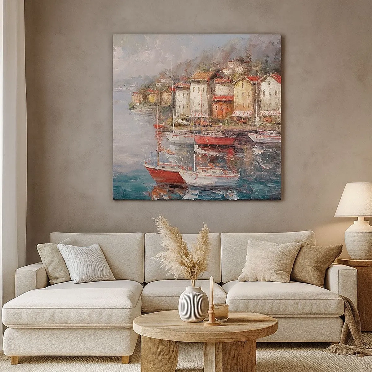 Bild auf Leinwand - Leinwandbild - Romantische Oase - 30x30 cm