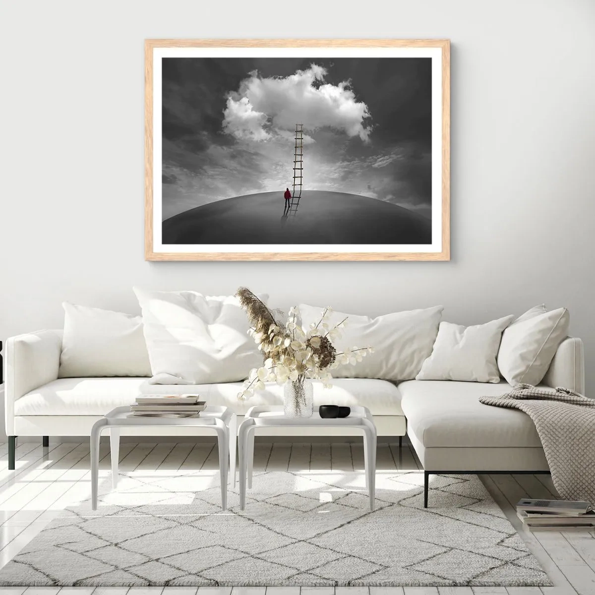 Poster in einem Rahmen aus heller Eiche - Alles ist möglich - 40x30 cm