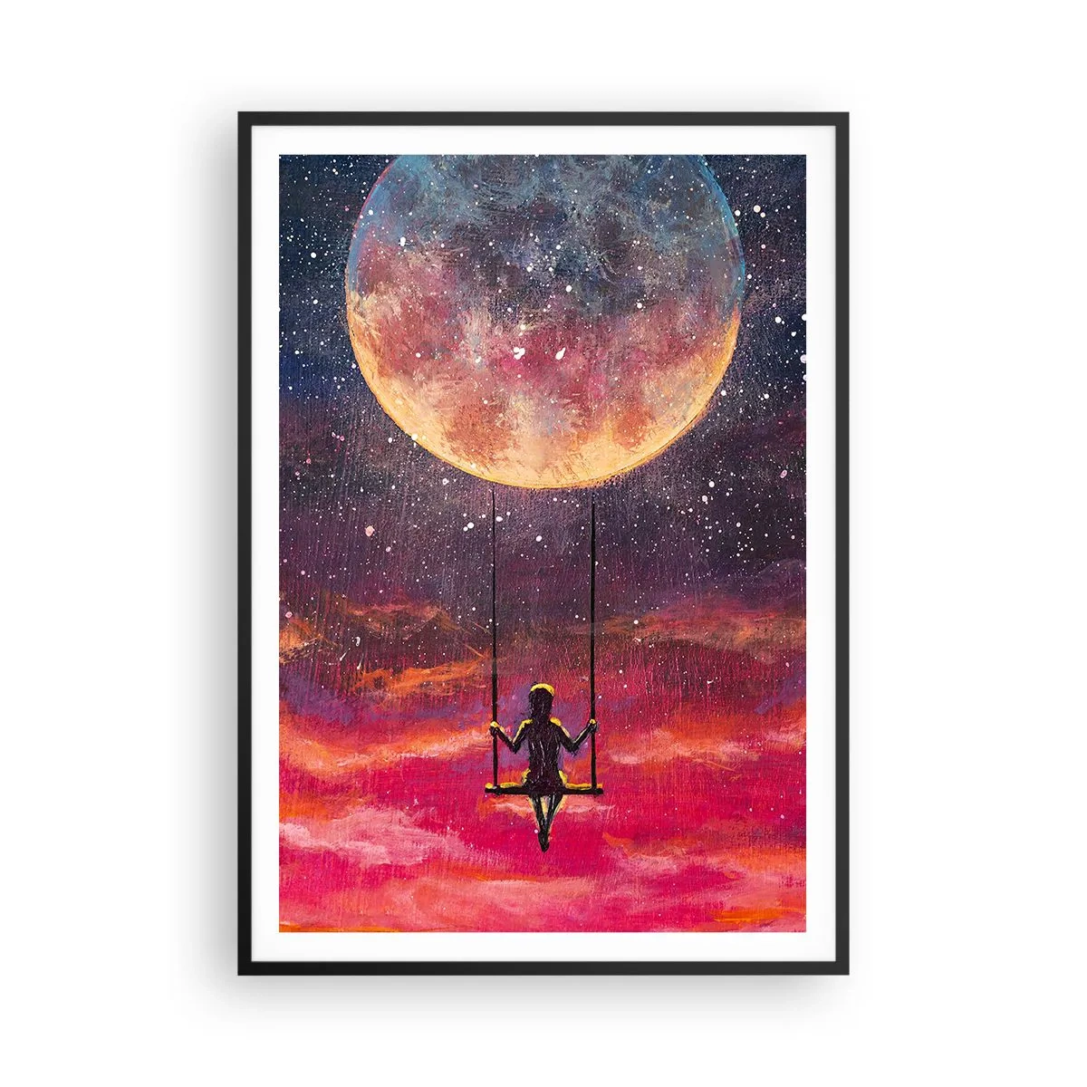 Poster in einem schwarzem Rahmen - Traum - 70x100 cm