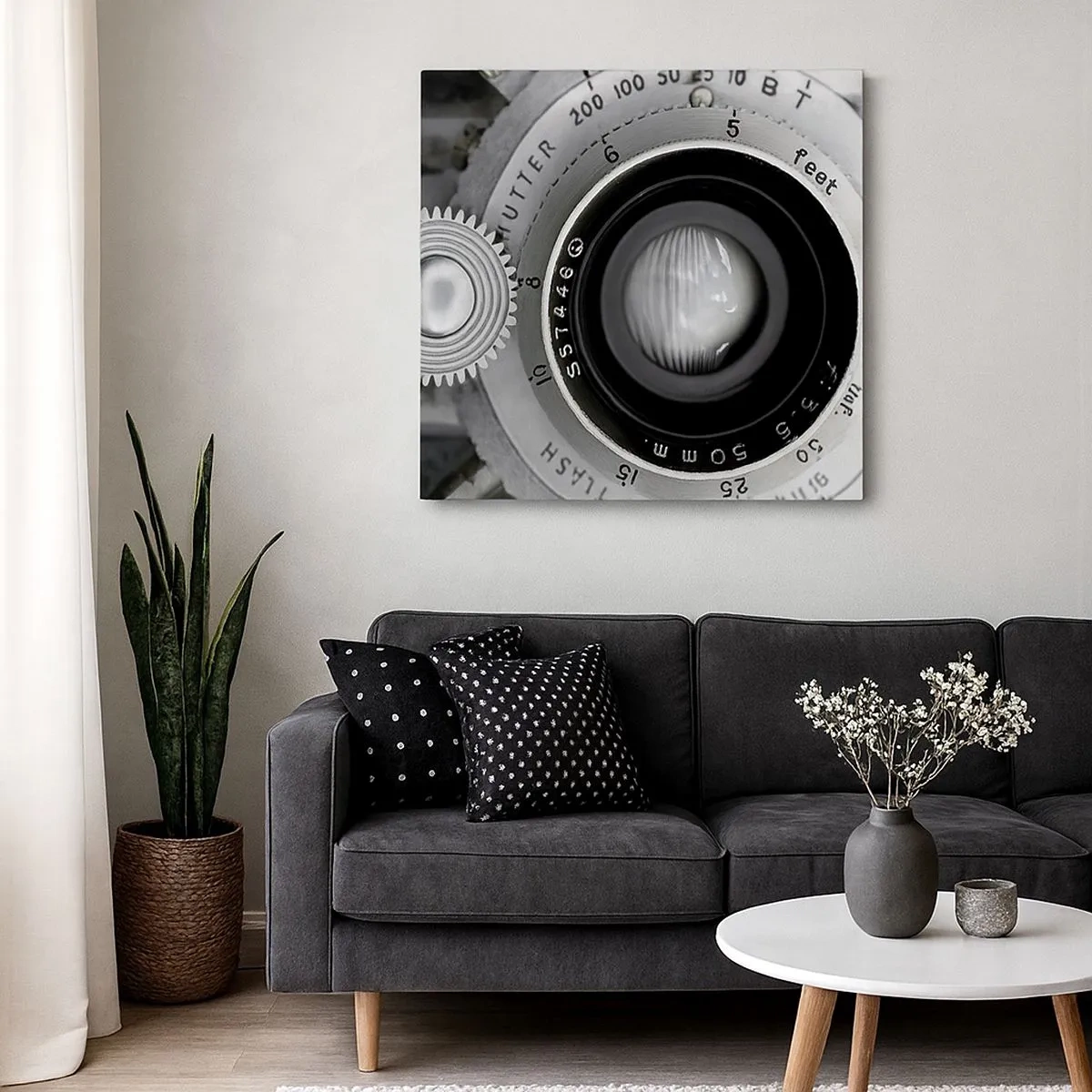 Bild auf Leinwand - Leinwandbild - Eine Story über Hollywood - 30x30 cm