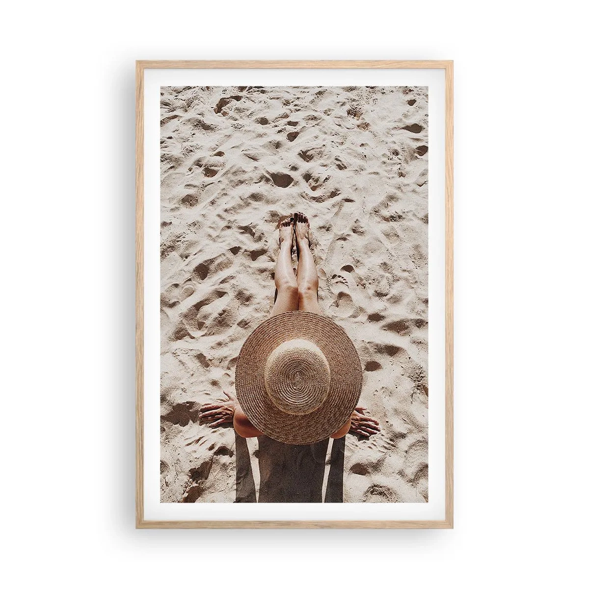 Poster in einem Rahmen aus heller Eiche - Traumzeit - 61x91 cm