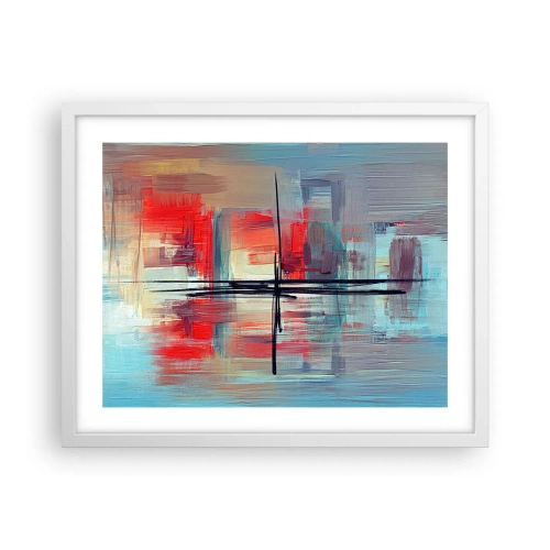 Poster in einem weißen Rahmen - Landschaft in einer unbekannten Dimension - 50x40 cm