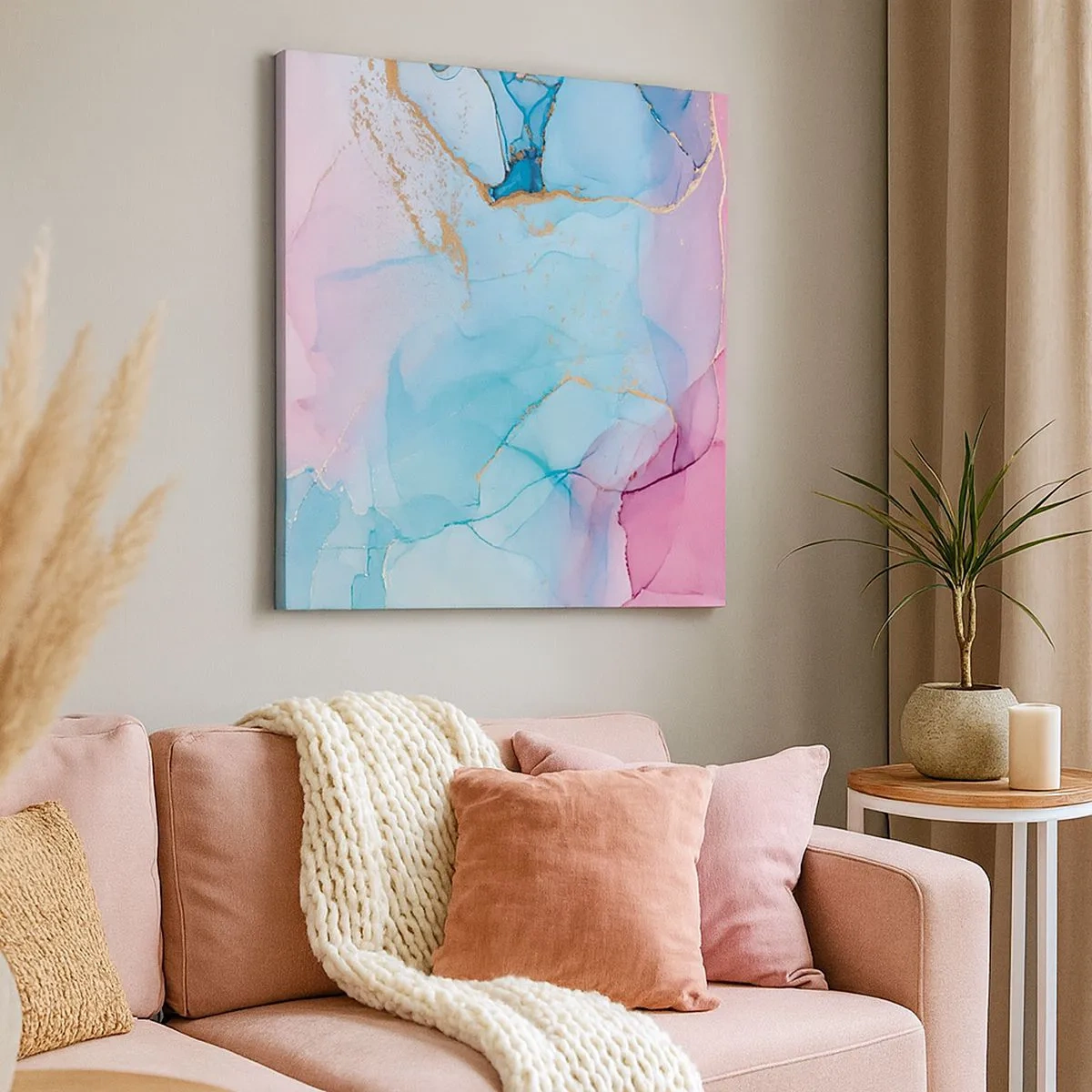 Bild auf Leinwand - Leinwandbild - Begegnung und Durchdringung - 30x30 cm