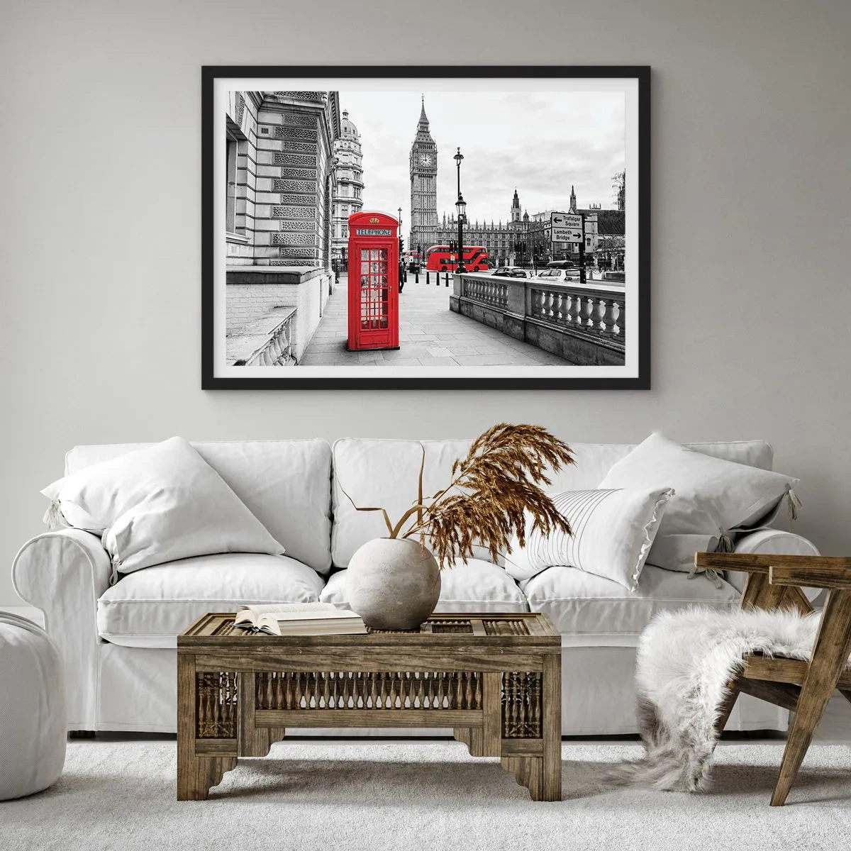 Poster in einem schwarzem Rahmen - London, ohne Zweifel - 40x30 cm