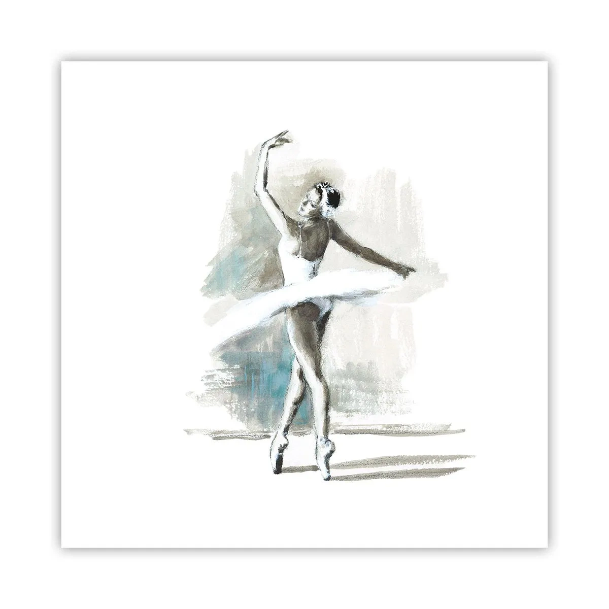 Poster - In einen Schwan verzaubert - 60x60 cm