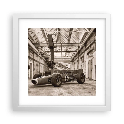 Poster in einem weißen Rahmen - Die Siegerruhe - 30x30 cm