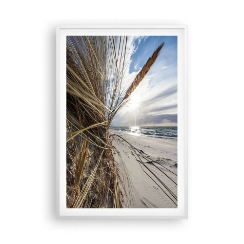 Poster in einem weißen Rahmen - Ein Treffen der Elemente der Natur - 61x91 cm