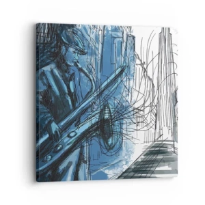 Bild auf Leinwand - Leinwandbild - Urbane Rhapsodie - 30x30 cm