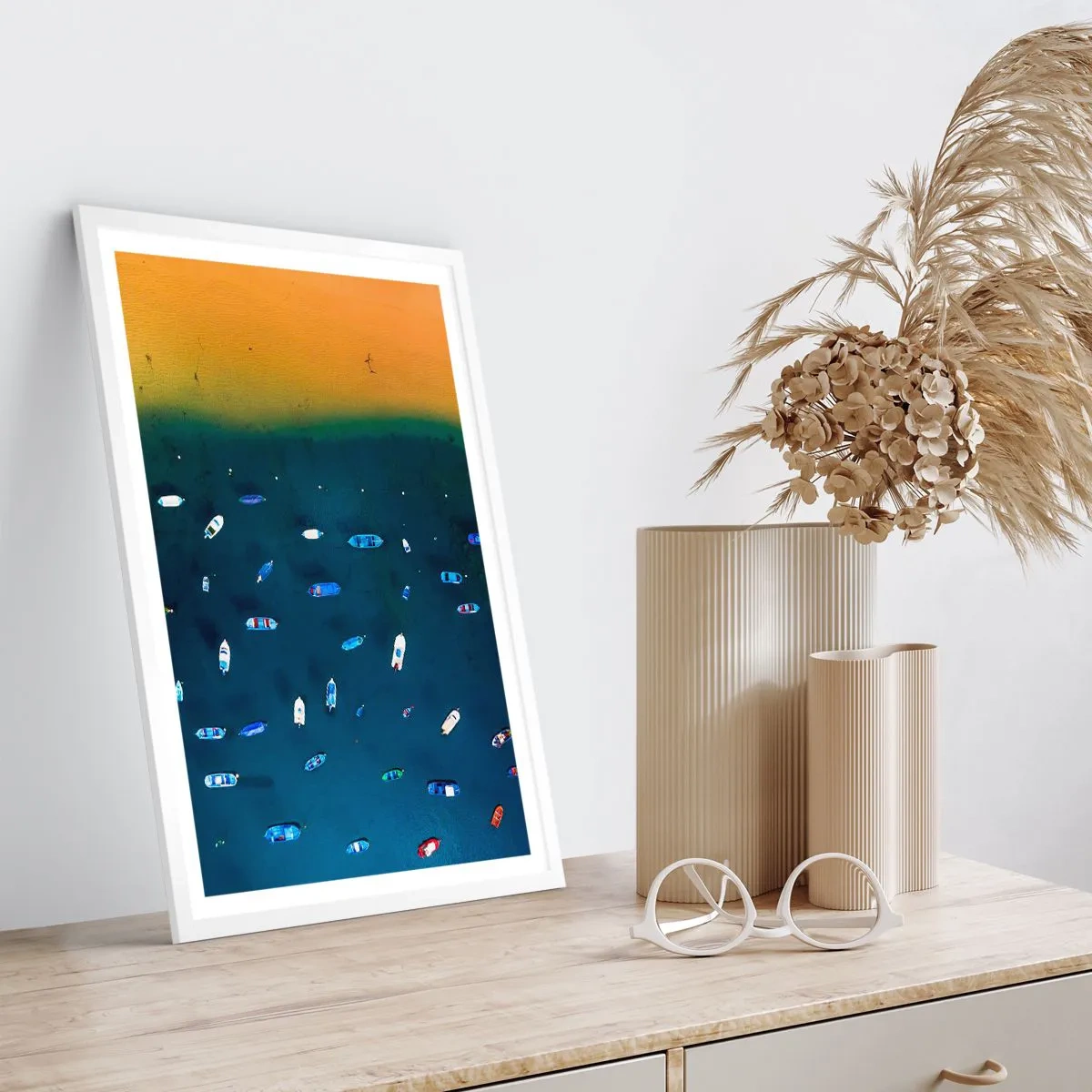 Poster in einem weißen Rahmen - Feiertagsspiel - 61x91 cm