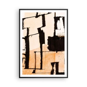 Poster in einem schwarzem Rahmen - Also doch Ordnung - 70x100 cm