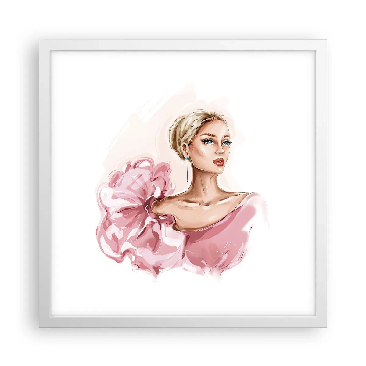 Poster in einem weißen Rahmen - Wie gemalt ... - 40x40 cm