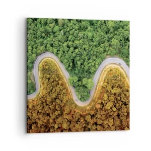 Bild auf Leinwand - Leinwandbild - Grenzen und Durchbrüche - 70x70 cm