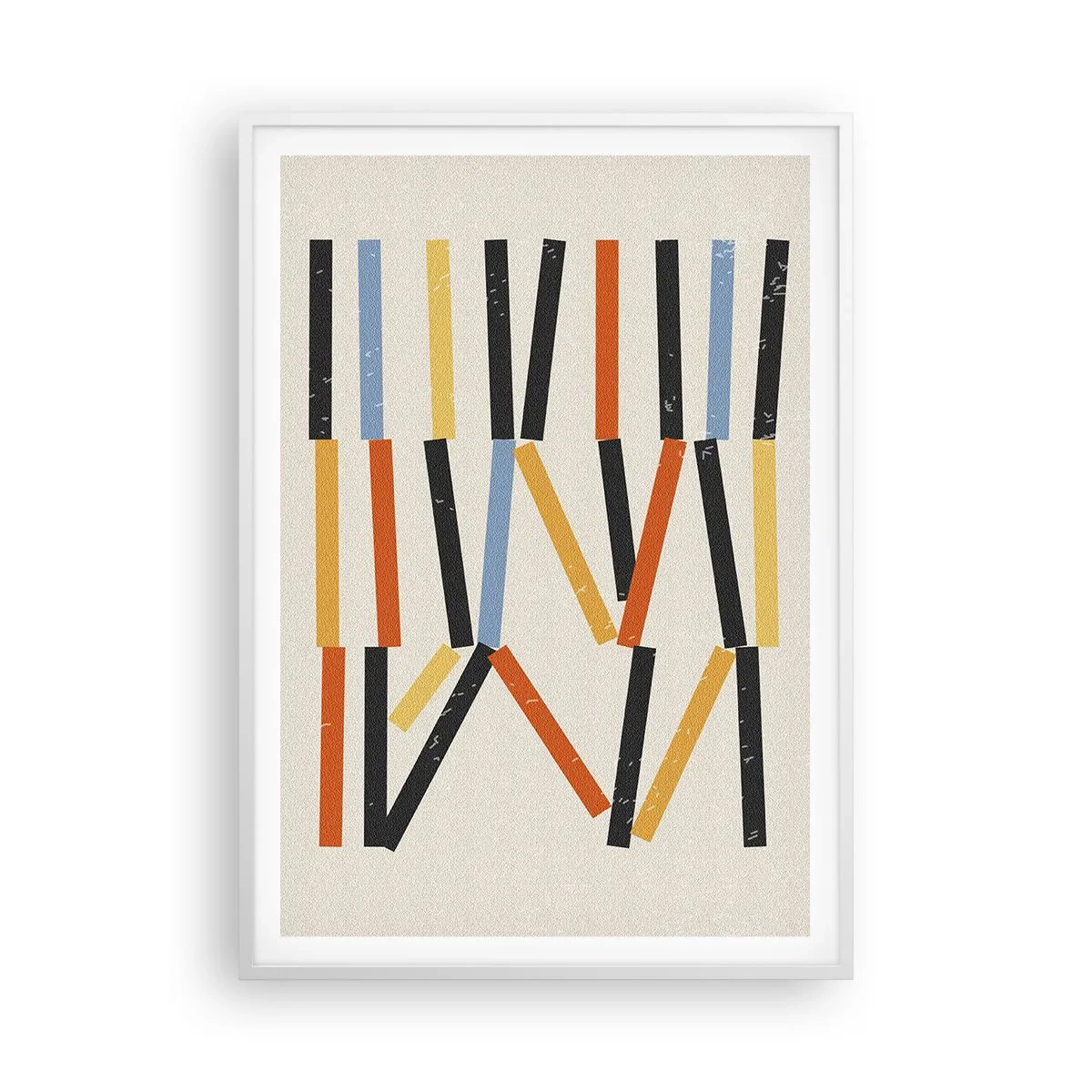 Poster in einem weißen Rahmen - Komposition auf der Ebene - 70x100 cm