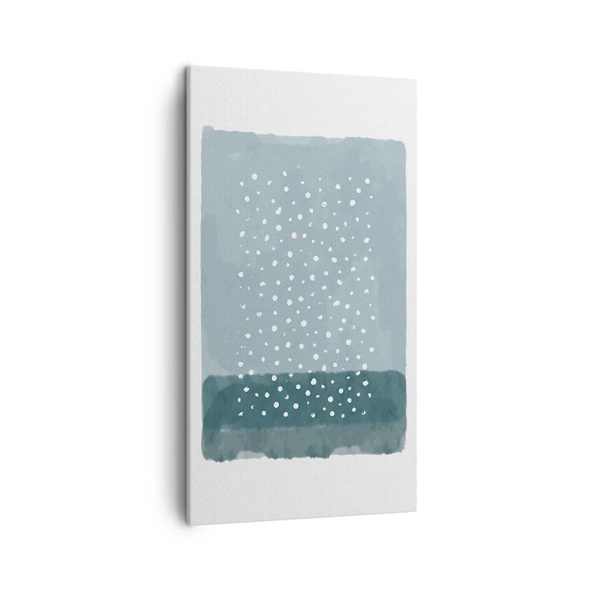 Bild auf Leinwand - Leinwandbild - Auf Blau gewachsen - 45x80 cm