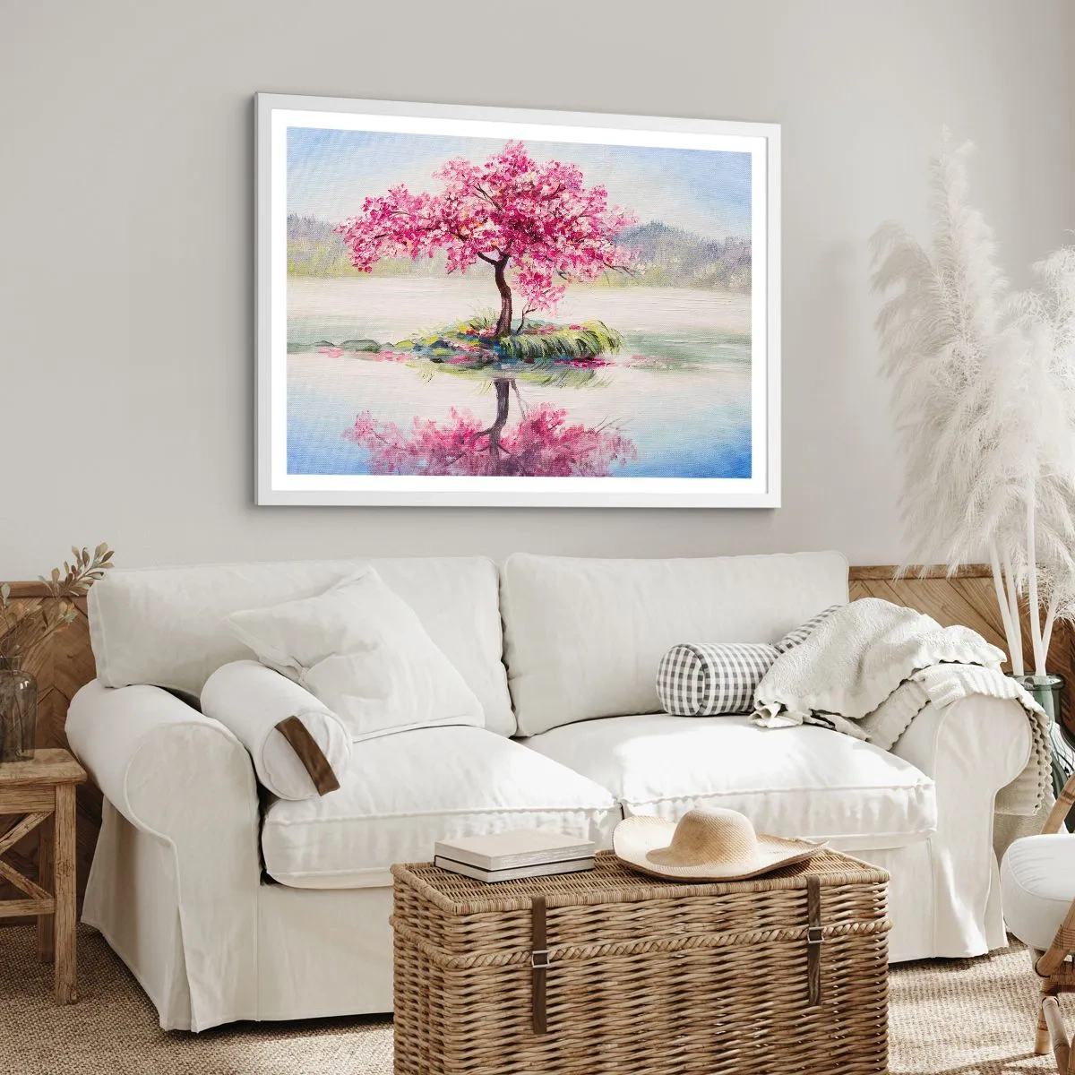 Poster in einem weißen Rahmen - Der Ritus des Frühlings - 100x70 cm