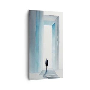 Bild auf Leinwand - Leinwandbild - Lebe ohne Grenzen - 55x100 cm