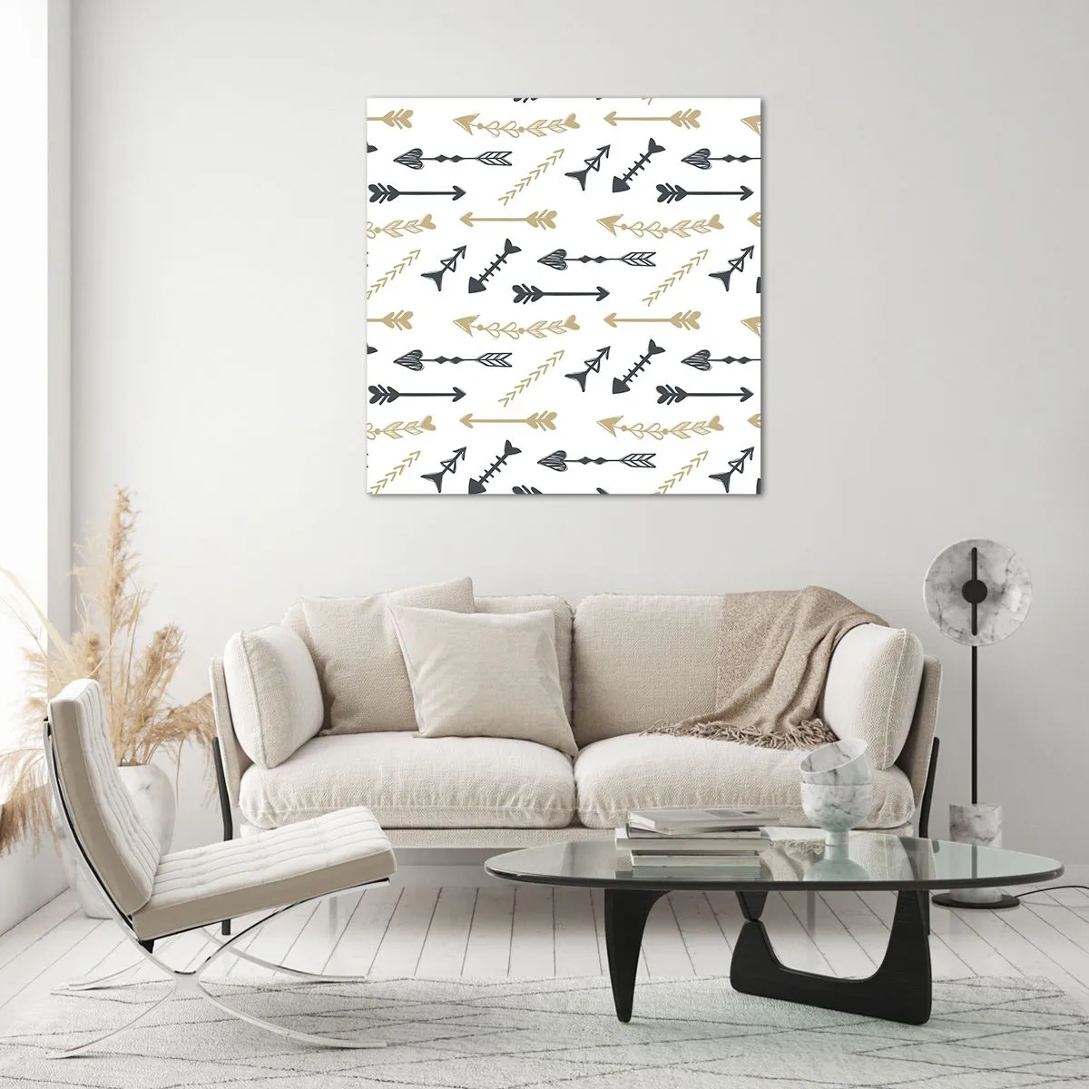 Glasbild - Bild auf glas - Der Traum des Bogenschützen - 50x50 cm