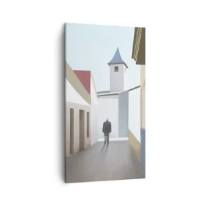 Bild auf Leinwand - Leinwandbild - Sonniger Spaziergang - 45x80 cm